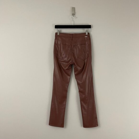 Mother The Mid Rise Dazzler Ankle Pants in Wax On Wax Off Friar Brown Size 26 - Picture 2 of 9